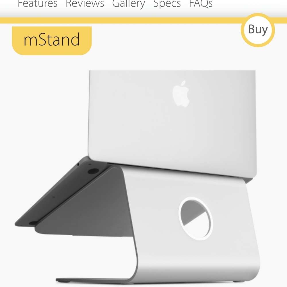 Rain Design mStand Laptop Stand - Silver